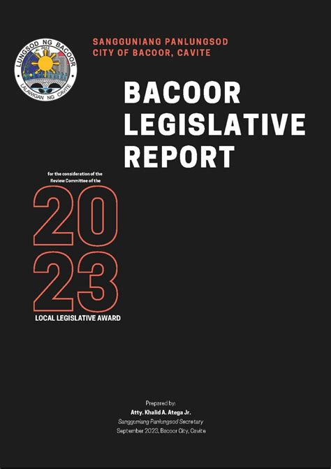 sbr card bacoor|Legislative Tracker – Bacoor City Council Website.